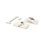 Lippert 6IN POLAR WHITE COMPOSITE IN TIN -STYLE DOOR HOLDER 381411 - alternate 1